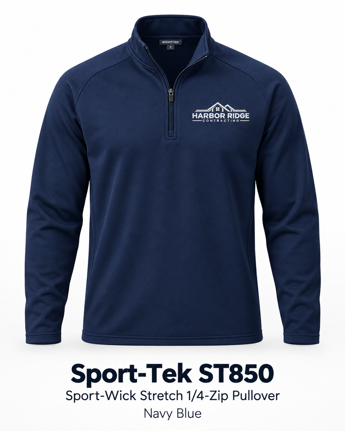 Harbor Ridge Sport-Tek Sport-Wick 1/4-Zip – Navy Blue