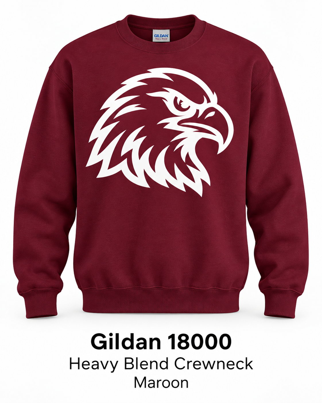 Eagles Heavy Blend Crewneck – Maroon