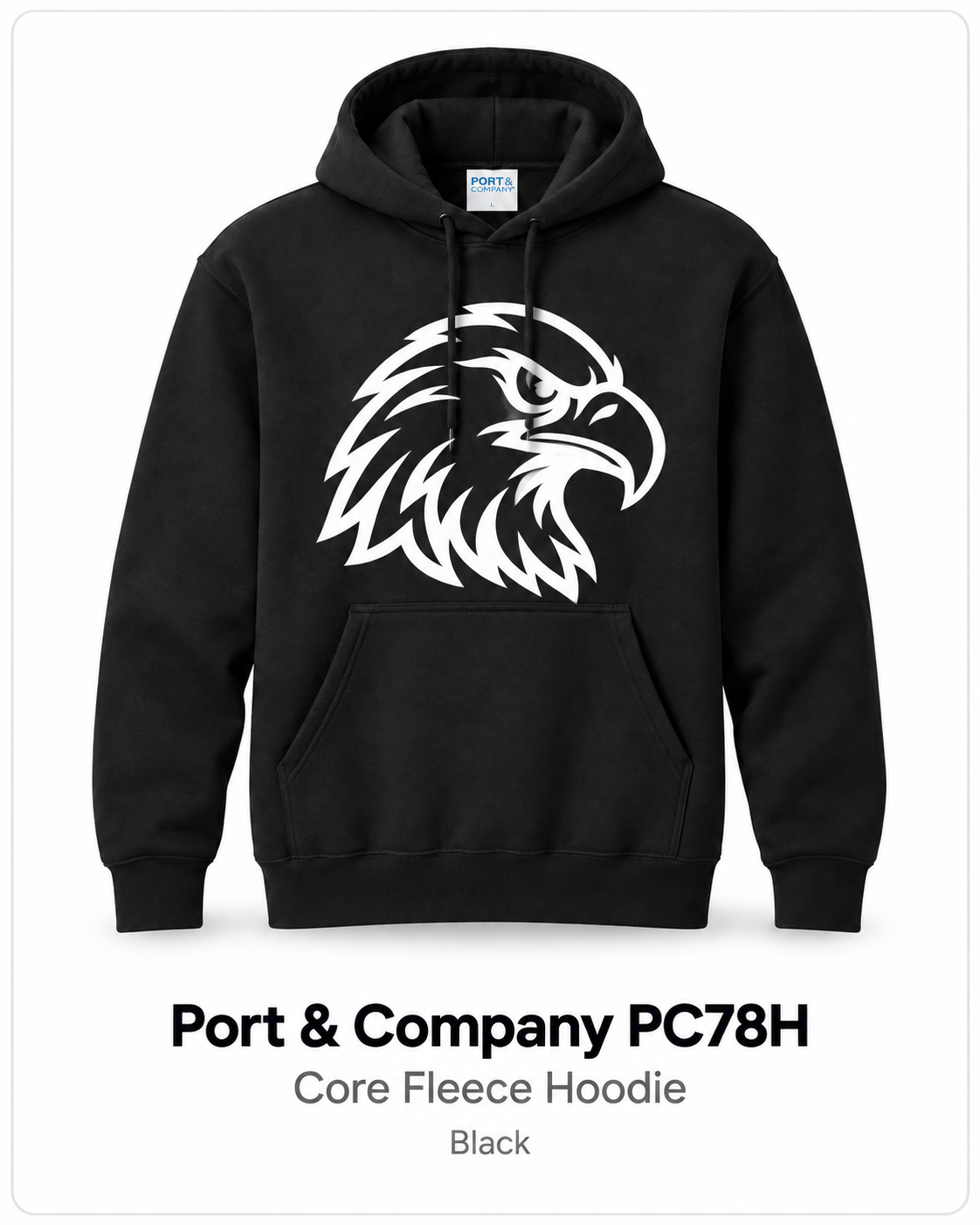 Eagles Core Fleece Hoodie – Black