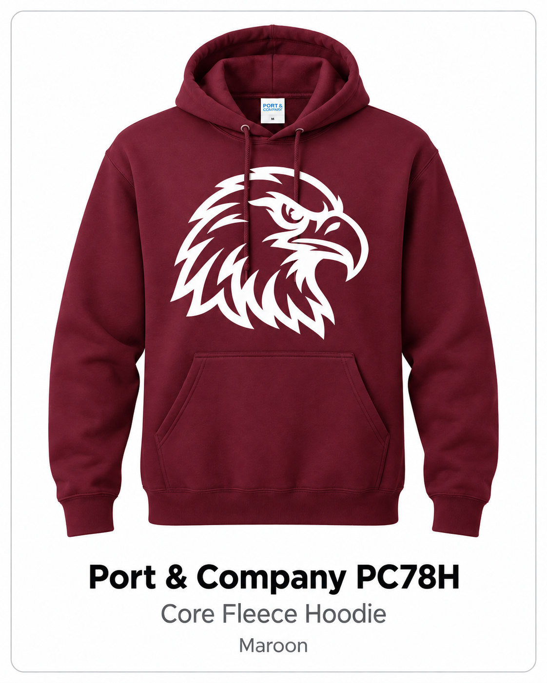 Eagles Core Fleece Hoodie – Maroon
