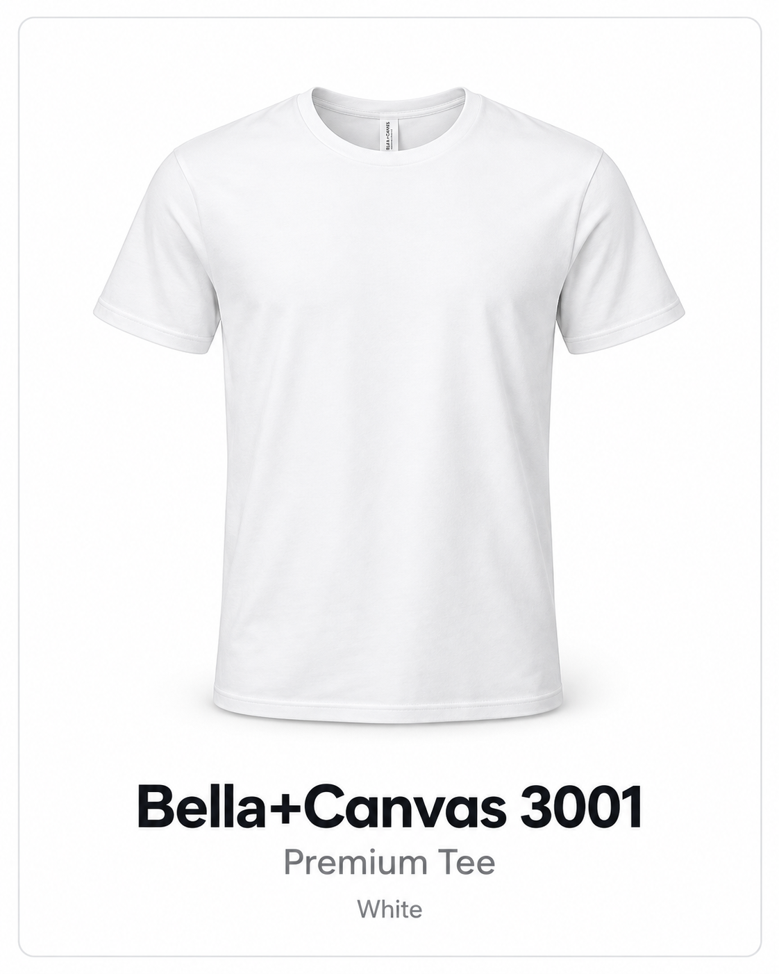 Bella + Canvas T (white)