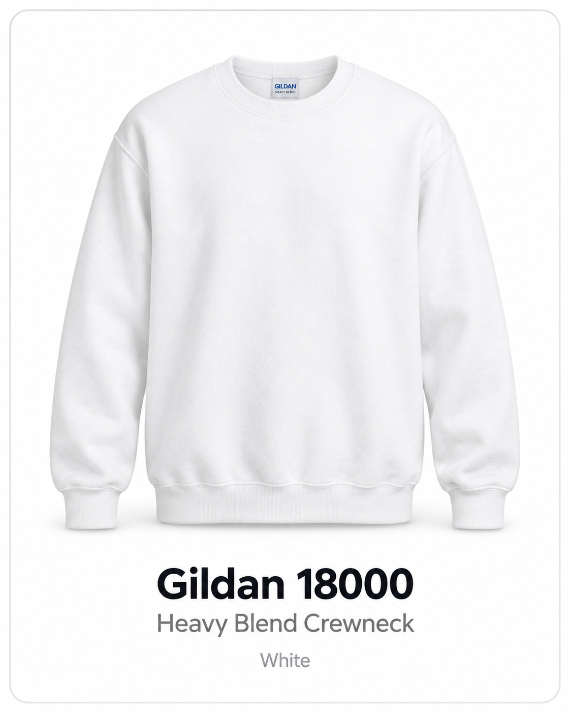 Gildan Crewneck (white)