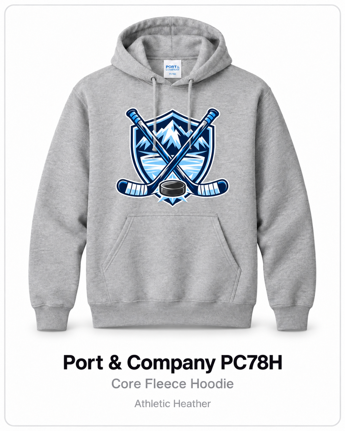 Hockey Team Core Fleece Hoodie – Athletic Heather