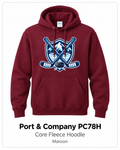 Hockey Team Core Fleece Hoodie – Maroon
