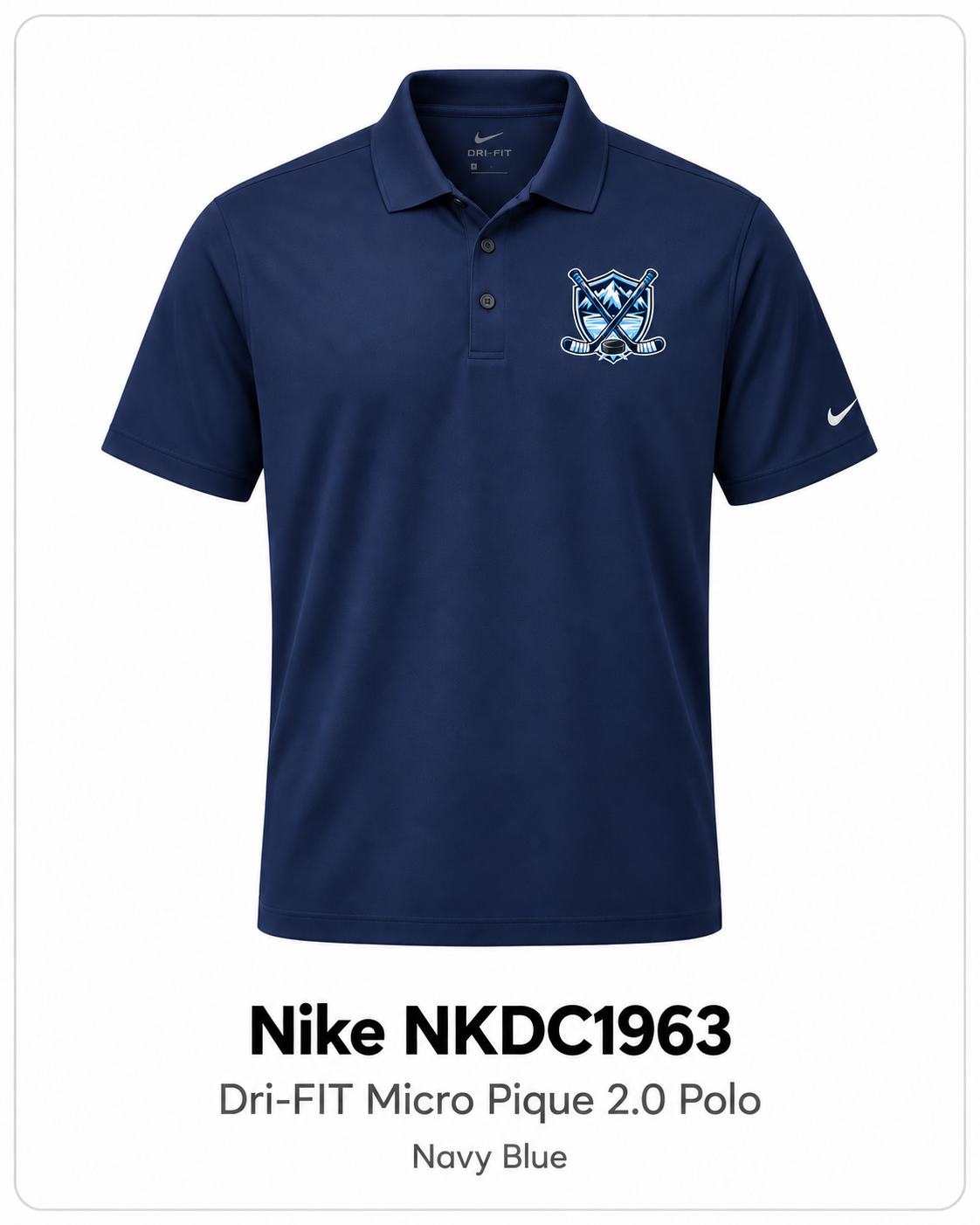 Hockey Team Nike Dri-FIT Polo – Navy Blue