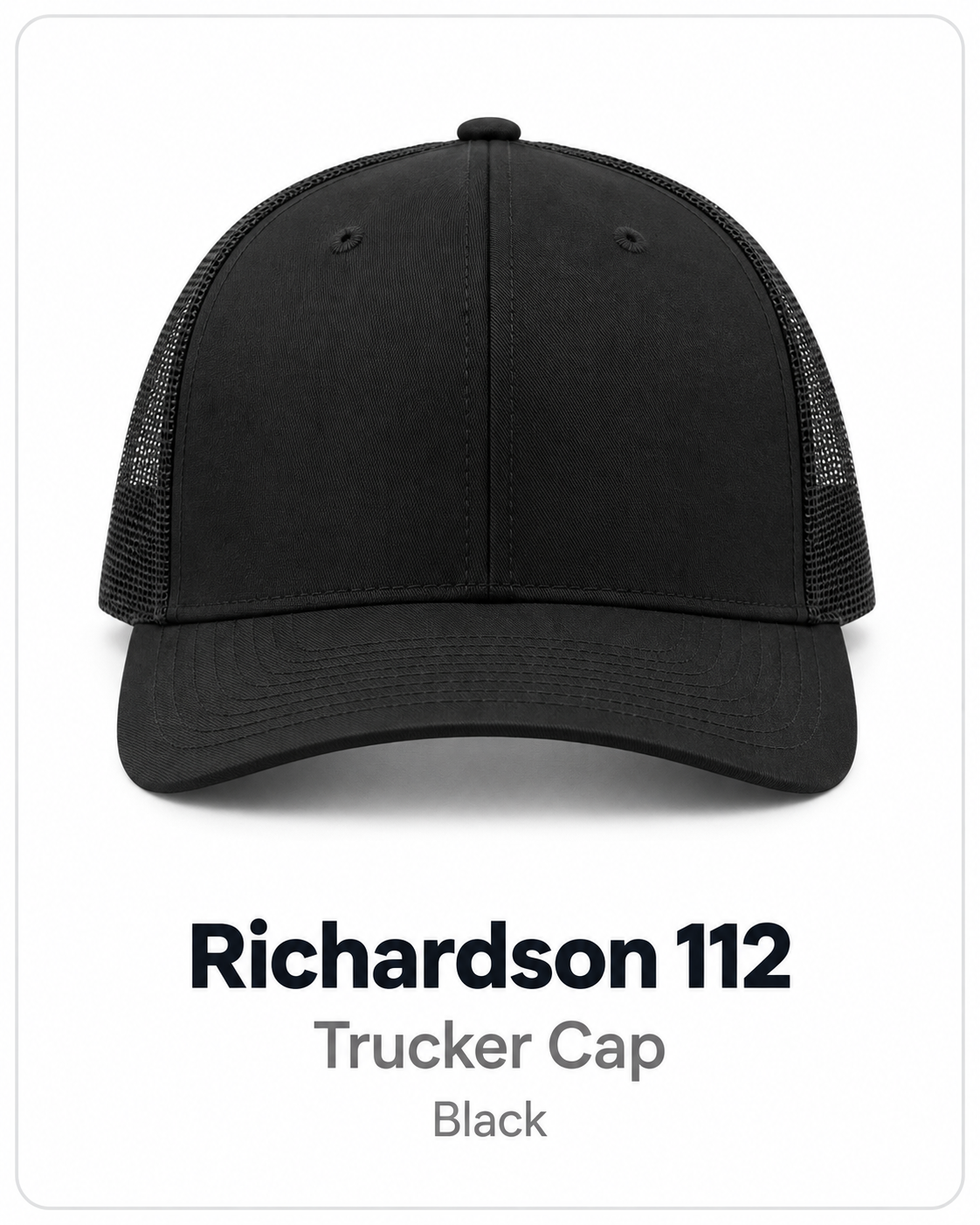 Richardson 112 Hat (black)